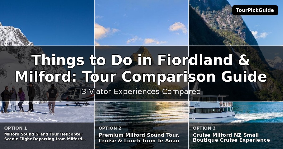 things to do in Fiordland & Milford Sound – three Viator experiences compared