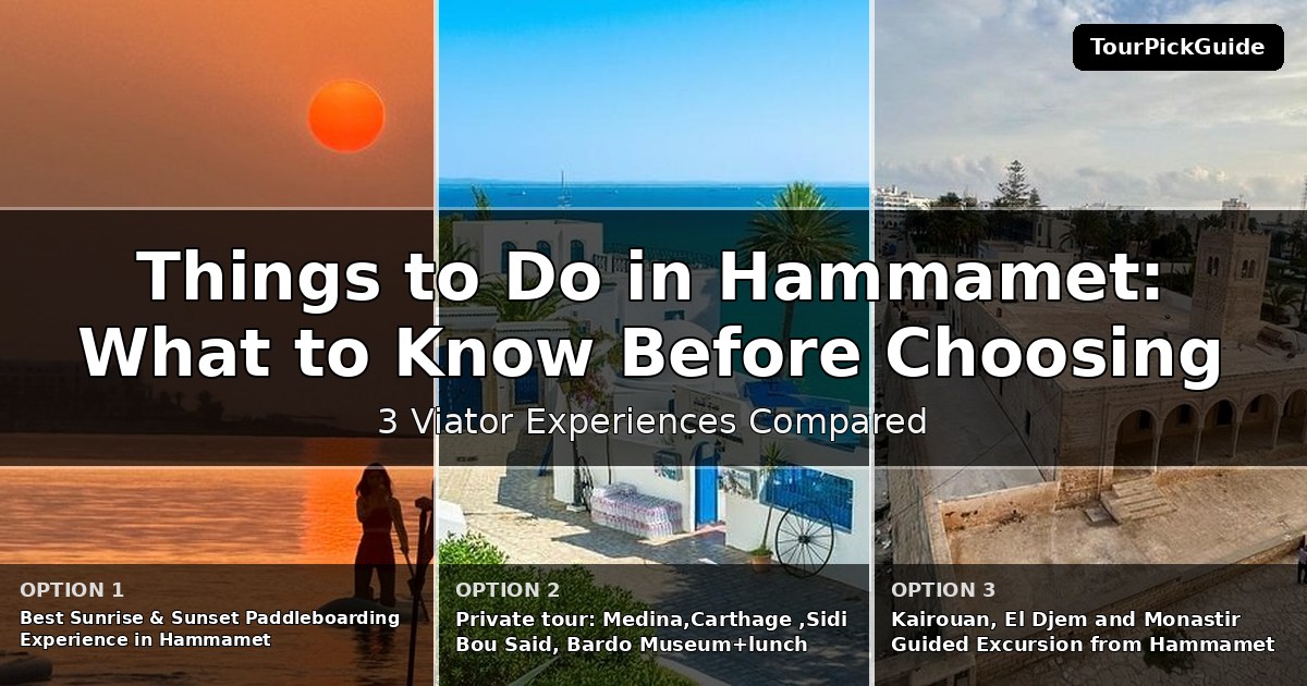 things to do in Hammamet – three Viator experiences compared