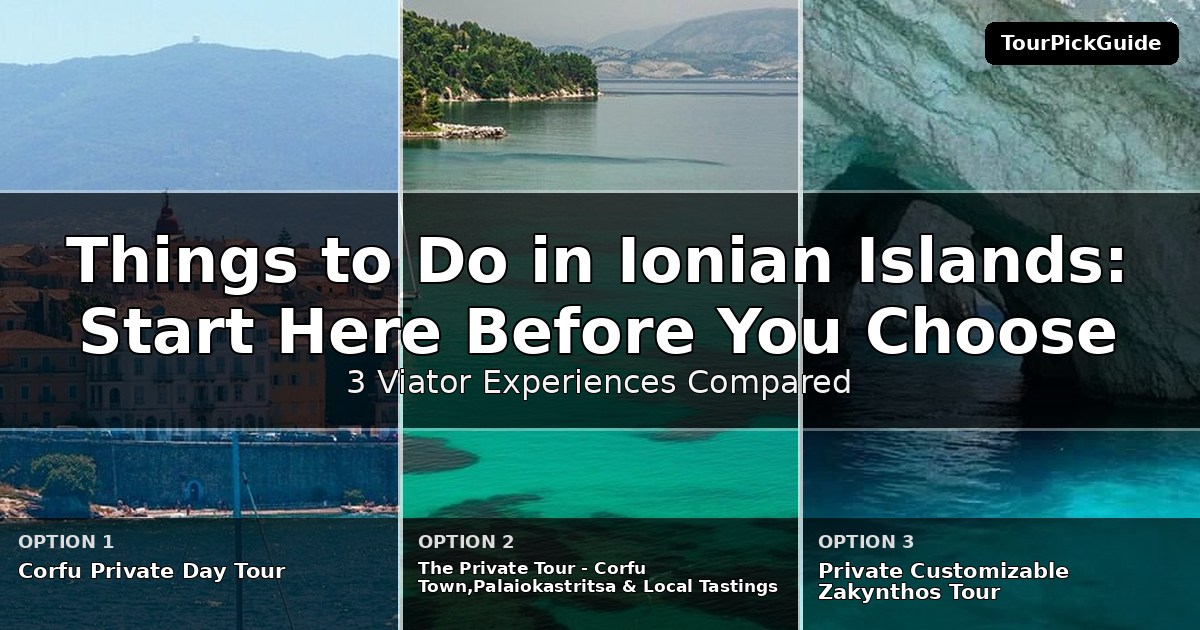 things to do in Ionian Islands – three Viator experiences compared