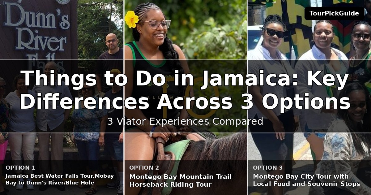 things to do in Jamaica – three Viator experiences compared