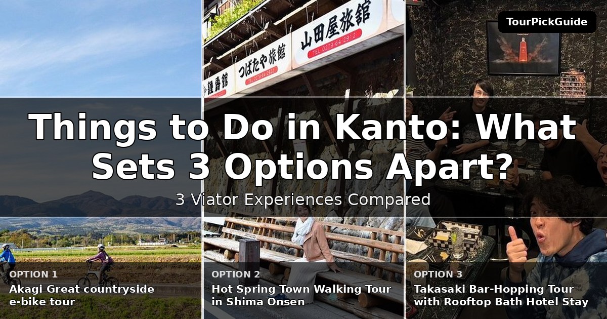 things to do in Kanto – three Viator experiences compared