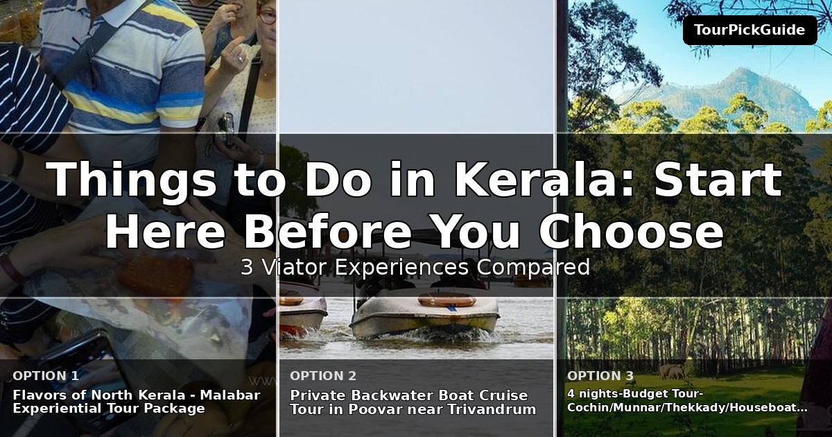 things to do in Kerala – three Viator experiences compared