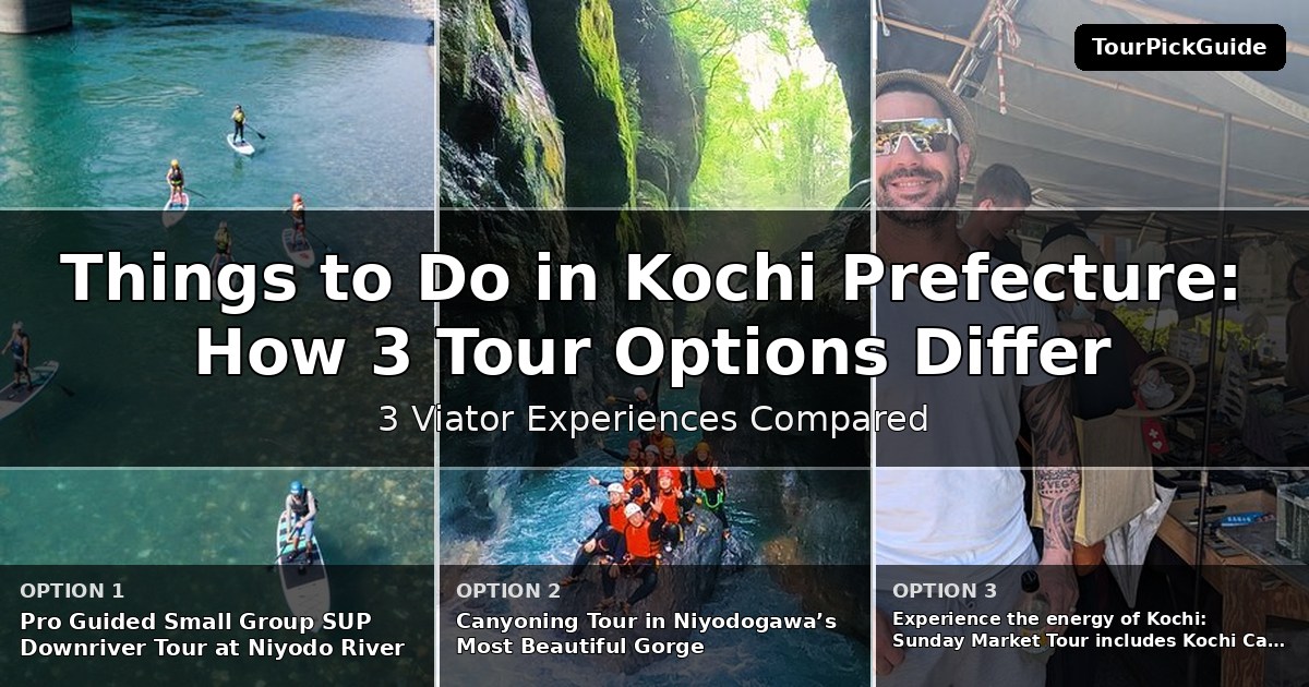 things to do in Kochi Prefecture – three Viator experiences compared
