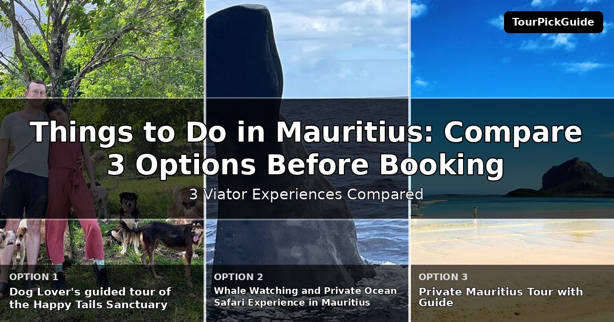 things to do in Mauritius – three Viator experiences compared