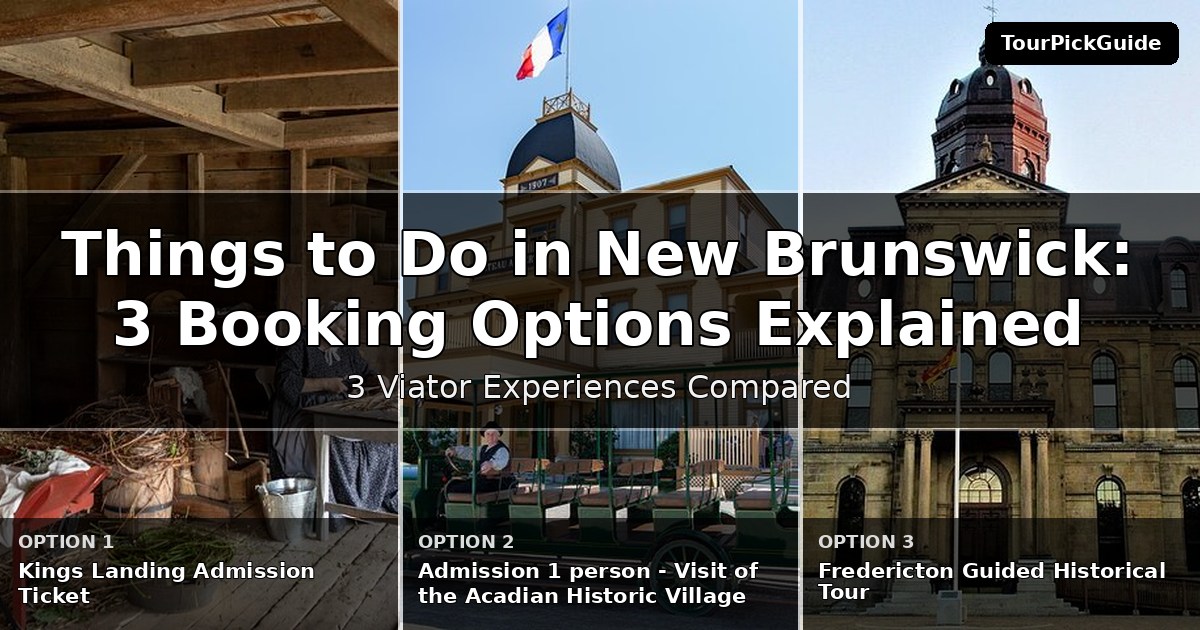 things to do in New Brunswick – three Viator experiences compared