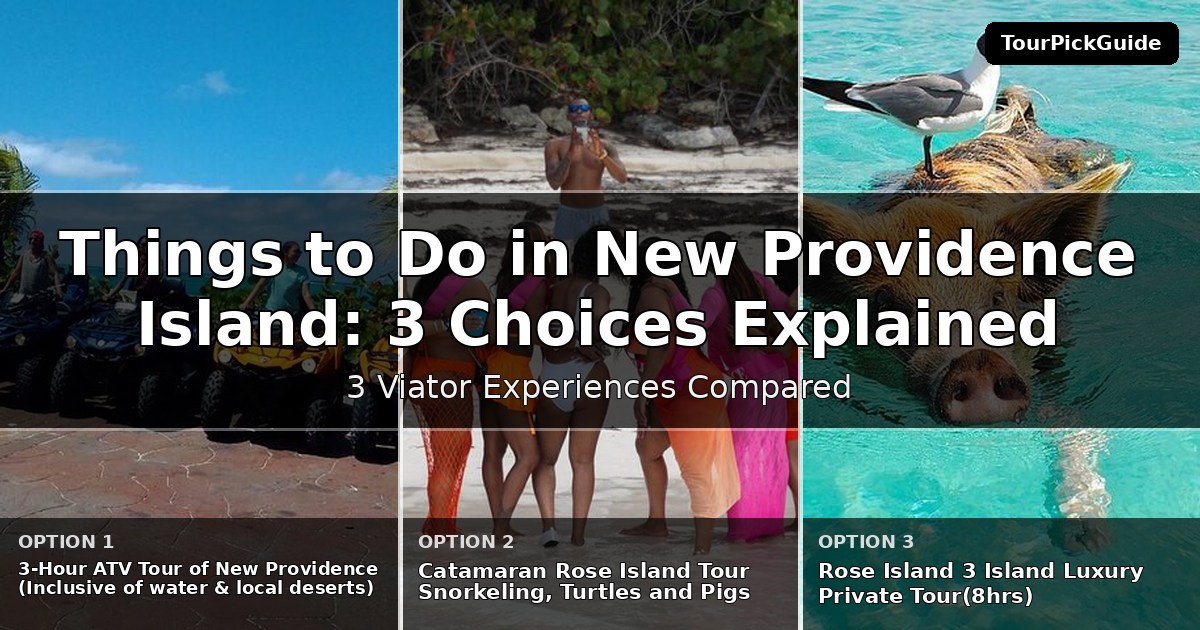things to do in New Providence Island – three Viator experiences compared