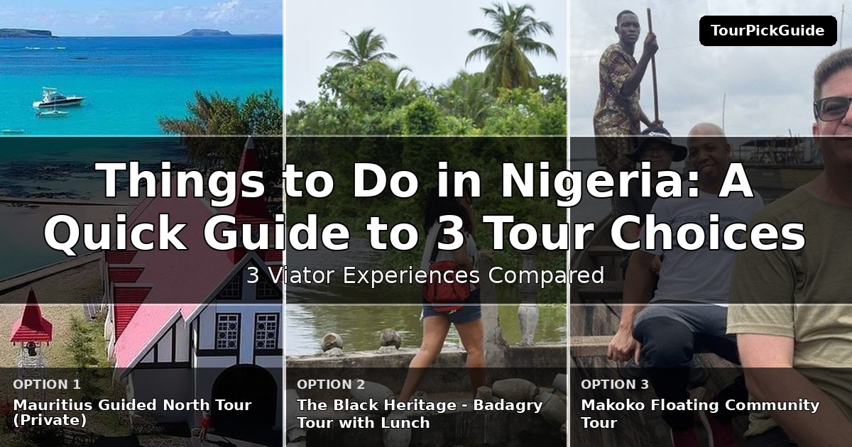 things to do in Nigeria – three Viator experiences compared