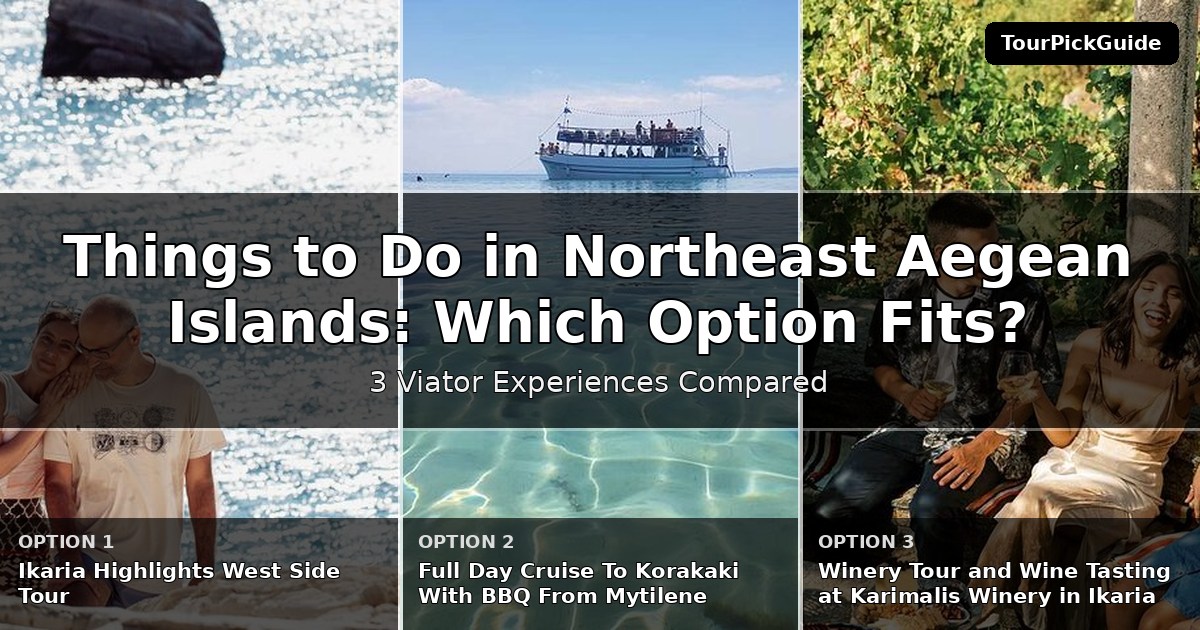 things to do in Northeast Aegean Islands – three Viator experiences compared
