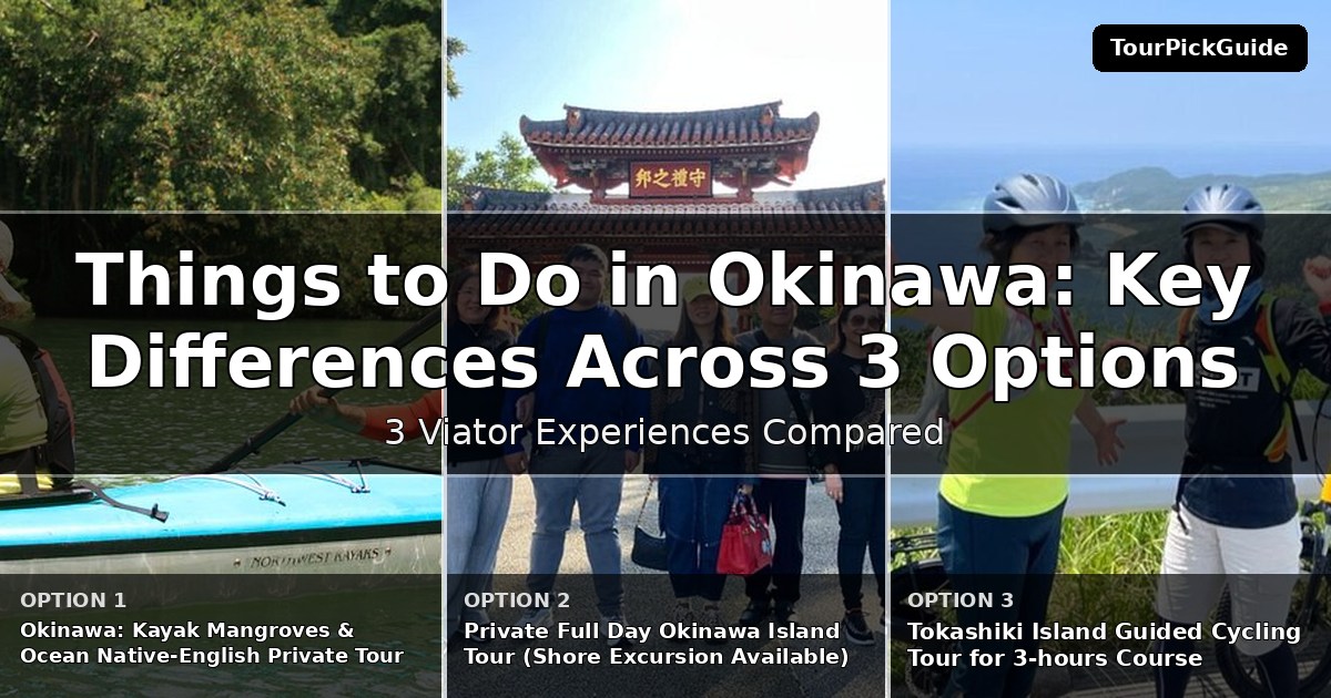 things to do in Okinawa – three Viator experiences compared