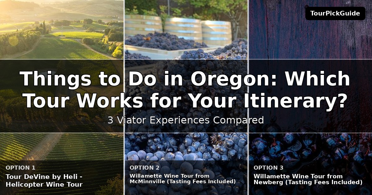 things to do in Oregon – three Viator experiences compared