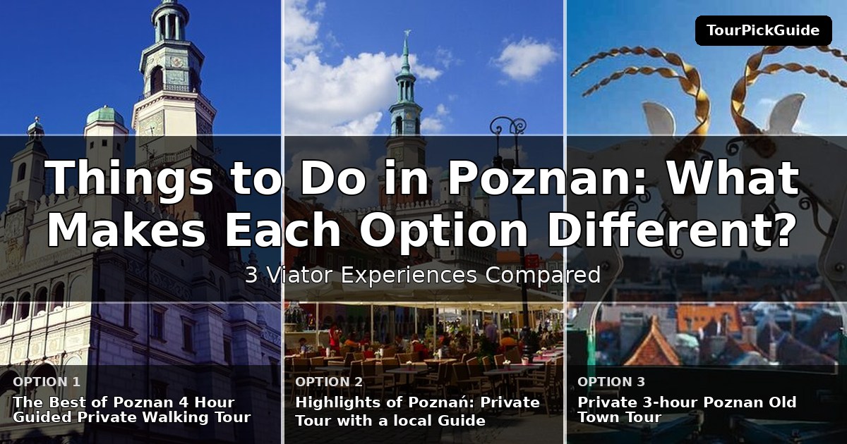 things to do in Poznan – three Viator experiences compared