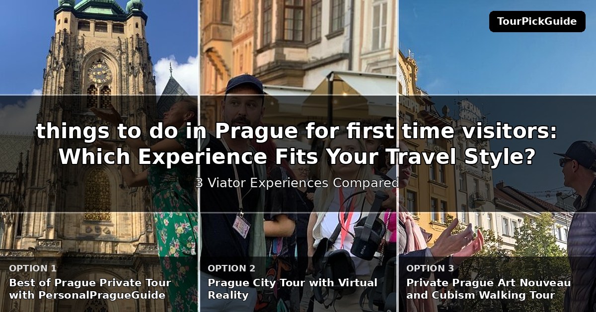 things to do in Prague for first time visitors – three Viator experiences compared