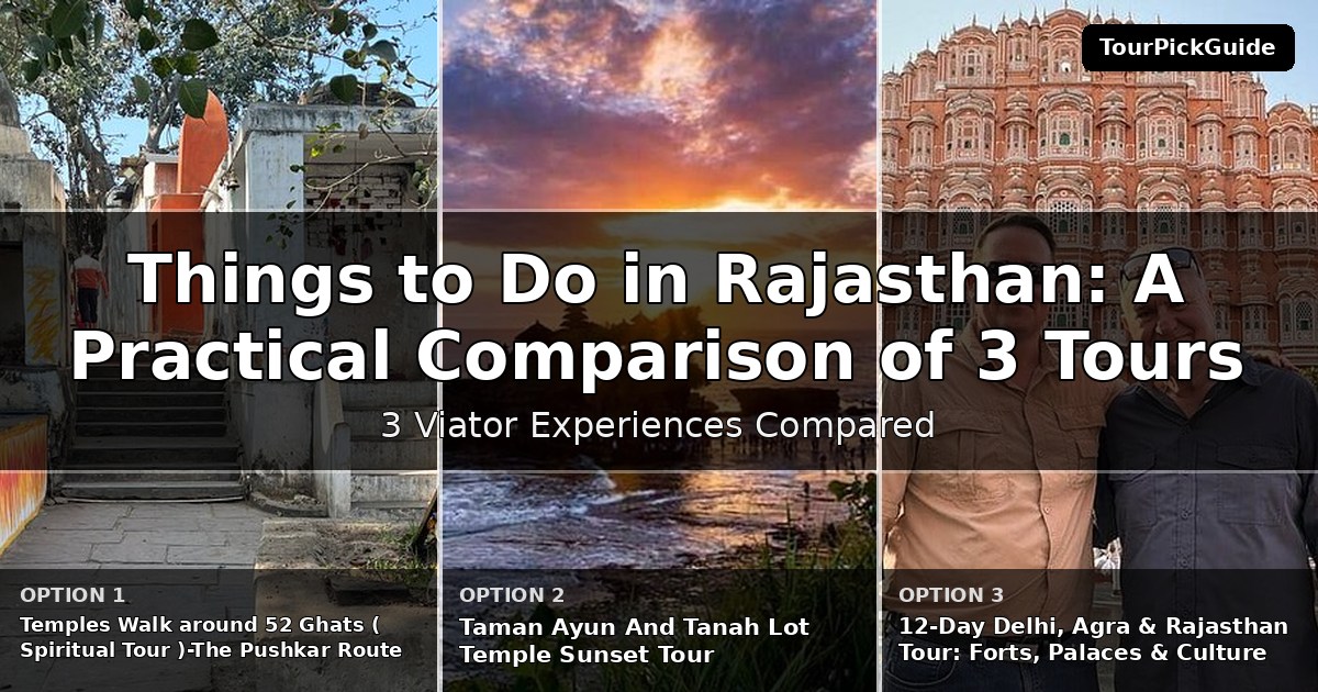 things to do in Rajasthan – three Viator experiences compared