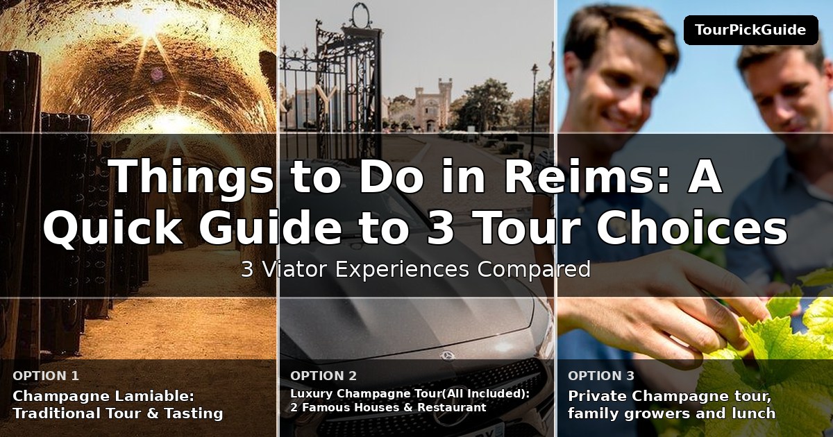 things to do in Reims – three Viator experiences compared