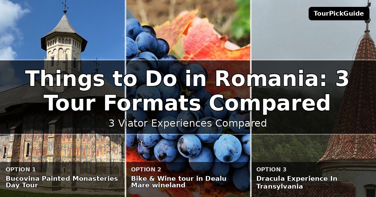 things to do in Romania – three Viator experiences compared