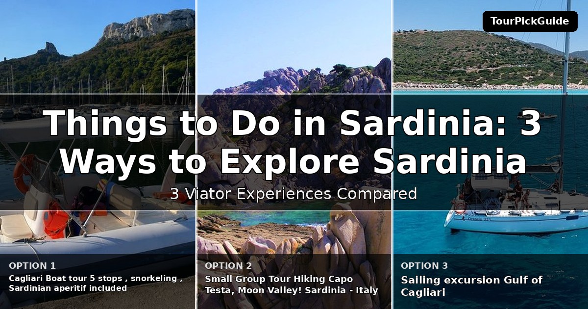 things to do in Sardinia – three Viator experiences compared