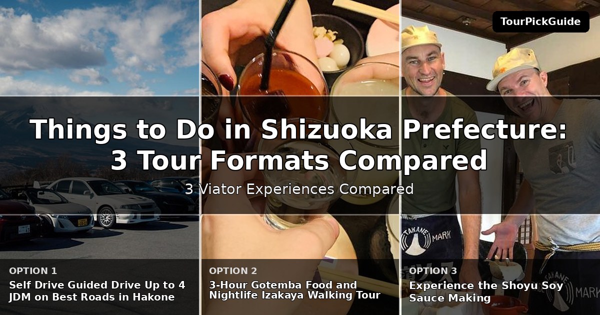 things to do in Shizuoka Prefecture – three Viator experiences compared
