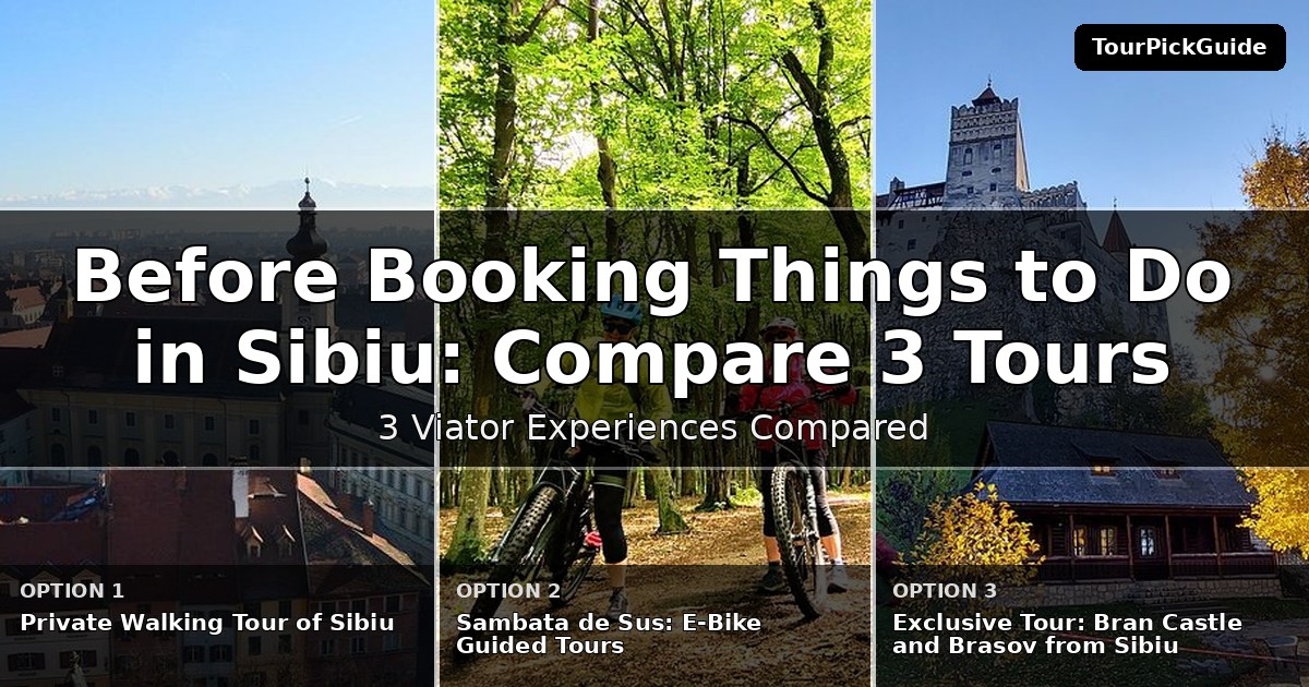 things to do in Sibiu – three Viator experiences compared
