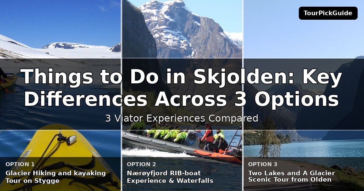 things to do in Skjolden – three Viator experiences compared