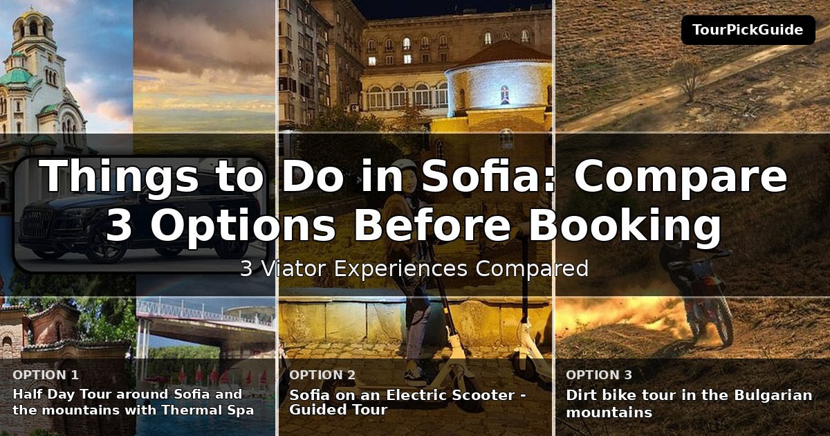 things to do in Sofia – three Viator experiences compared