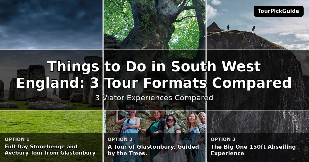 things to do in South West England – three Viator experiences compared