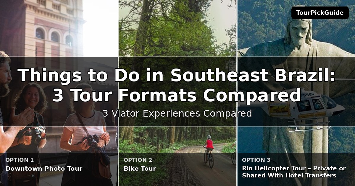 things to do in Southeast Brazil – three Viator experiences compared
