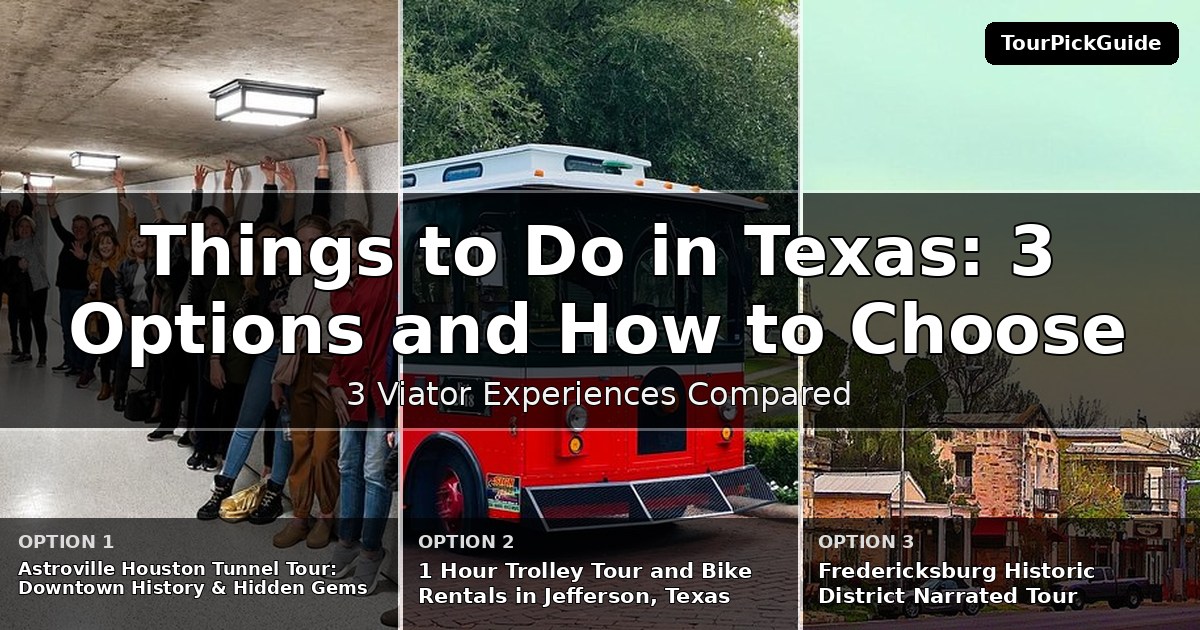things to do in Texas – three Viator experiences compared