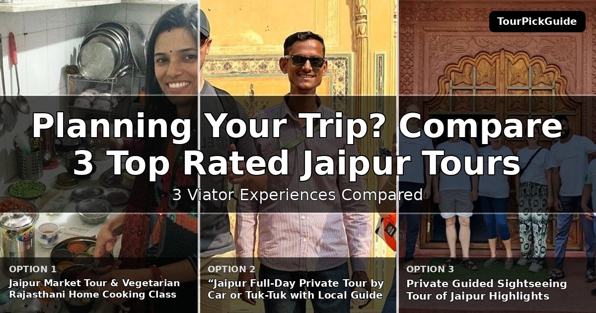 top rated Jaipur tours – three Viator experiences compared