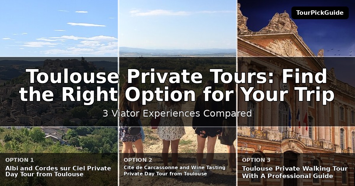 Toulouse private tours – three Viator experiences compared