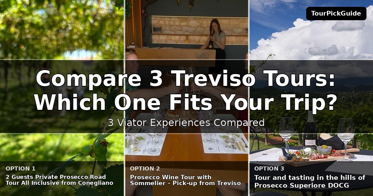 Treviso tours – three Viator experiences compared