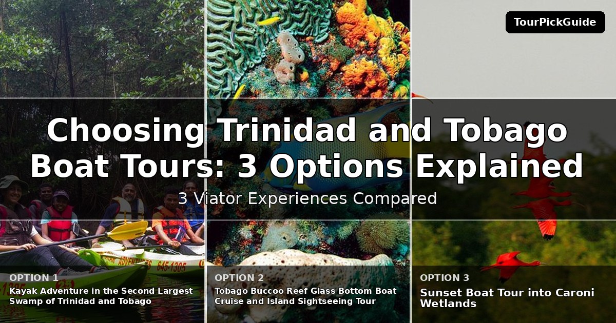 Trinidad and Tobago boat tours – three Viator experiences compared