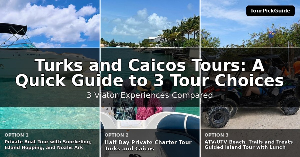 Turks and Caicos tours – three Viator experiences compared