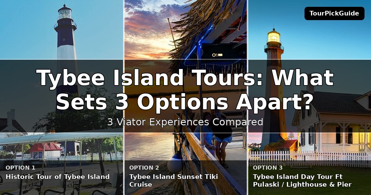 Tybee Island tours – three Viator experiences compared