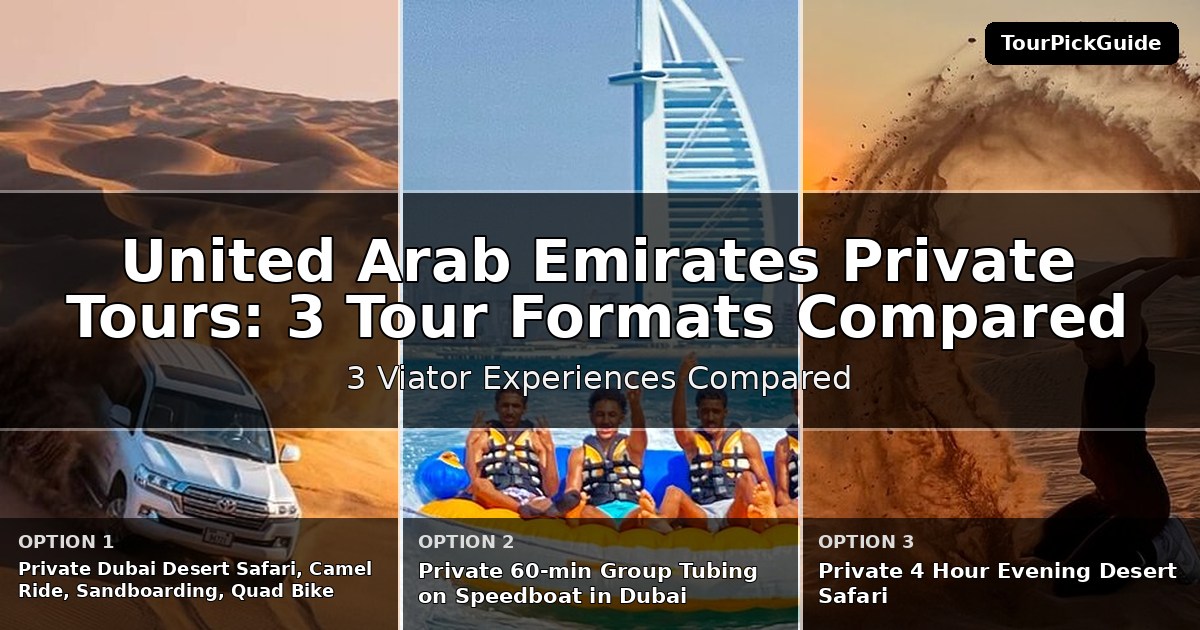 United Arab Emirates private tours – three Viator experiences compared