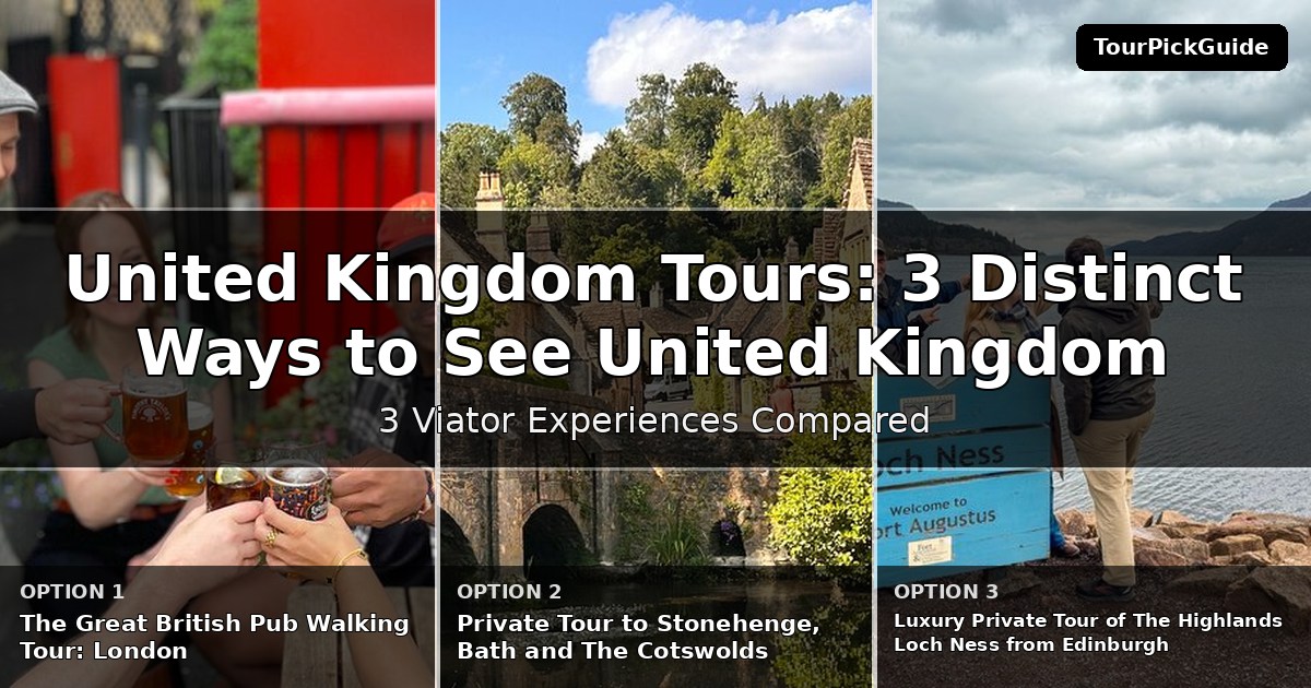 United Kingdom tours – three Viator experiences compared