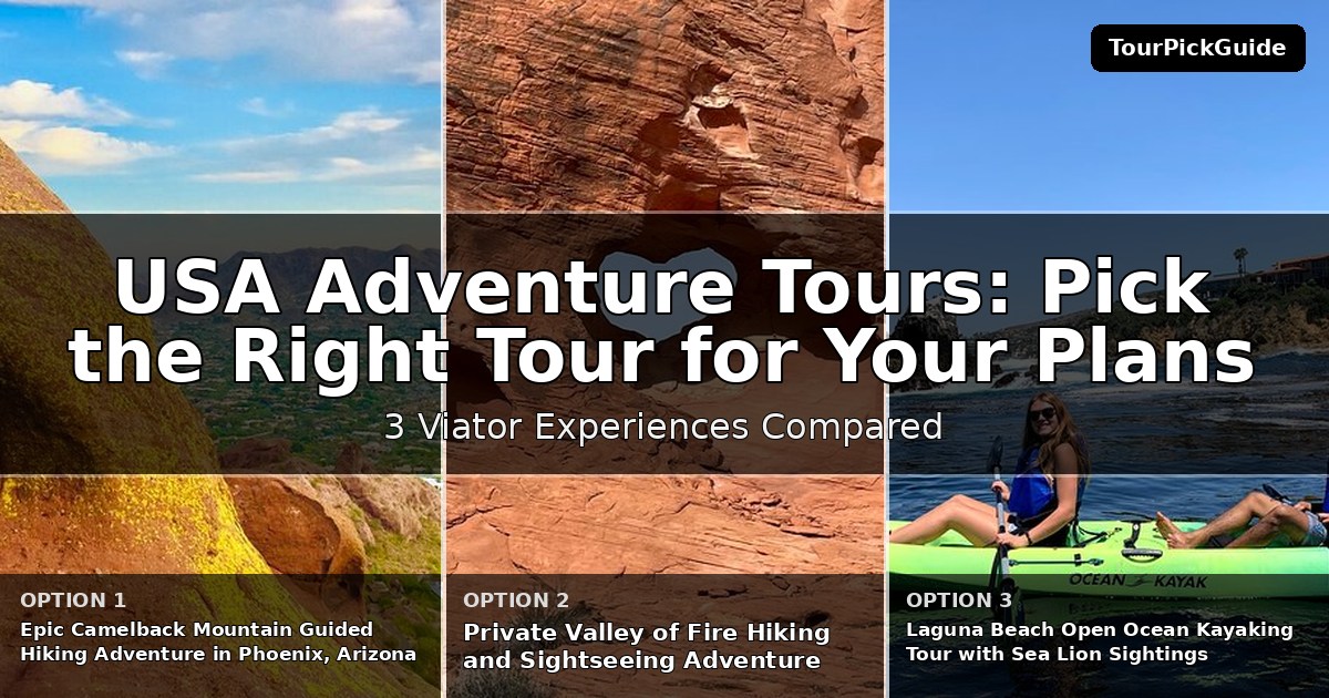USA adventure tours – three Viator experiences compared