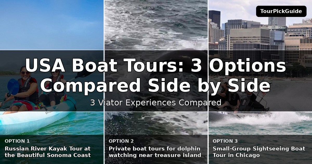 USA boat tours – three Viator experiences compared
