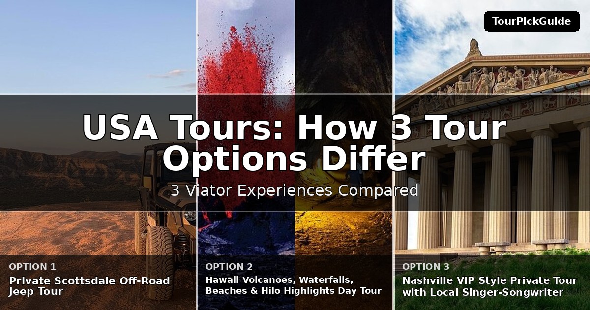 USA tours – three Viator experiences compared