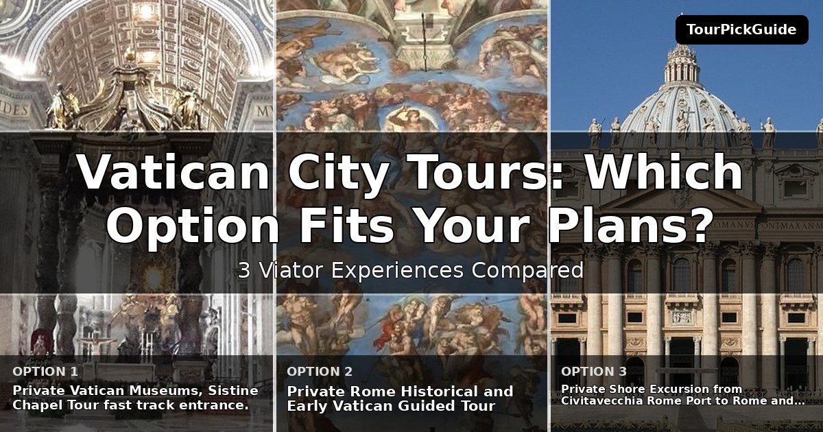 Vatican City tours – three Viator experiences compared