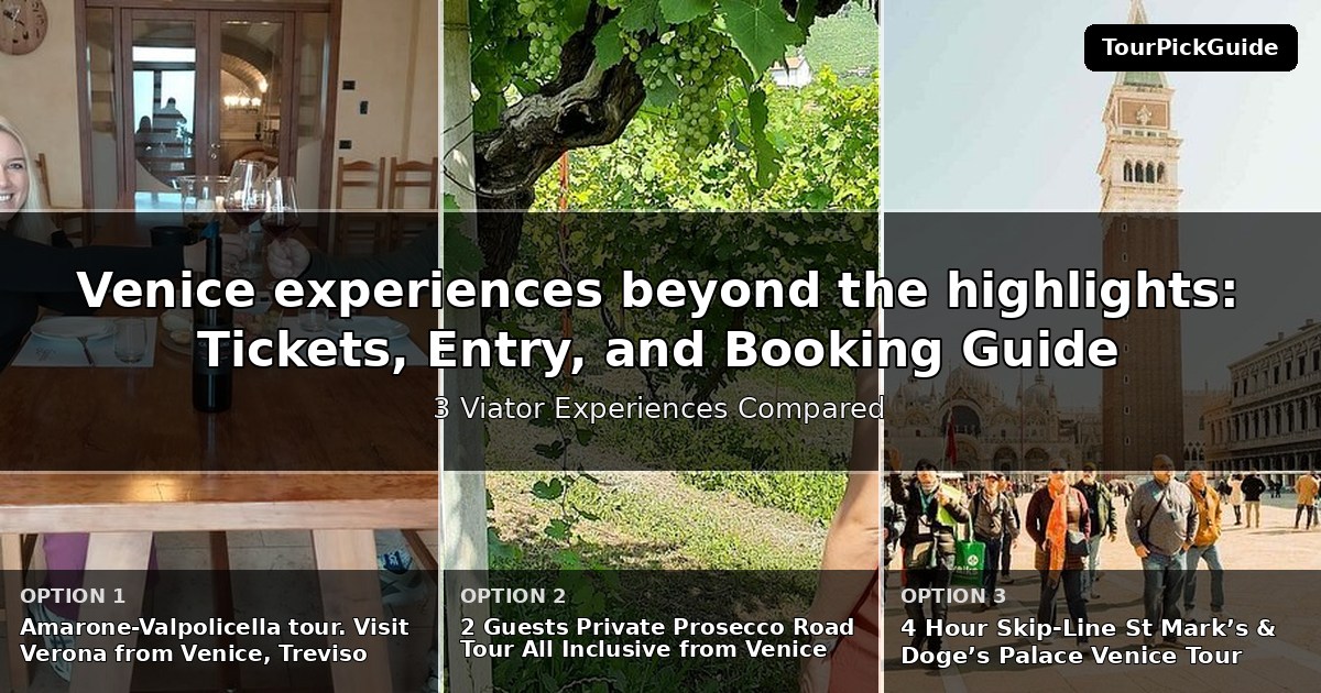 Venice experiences beyond the highlights – three Viator experiences compared