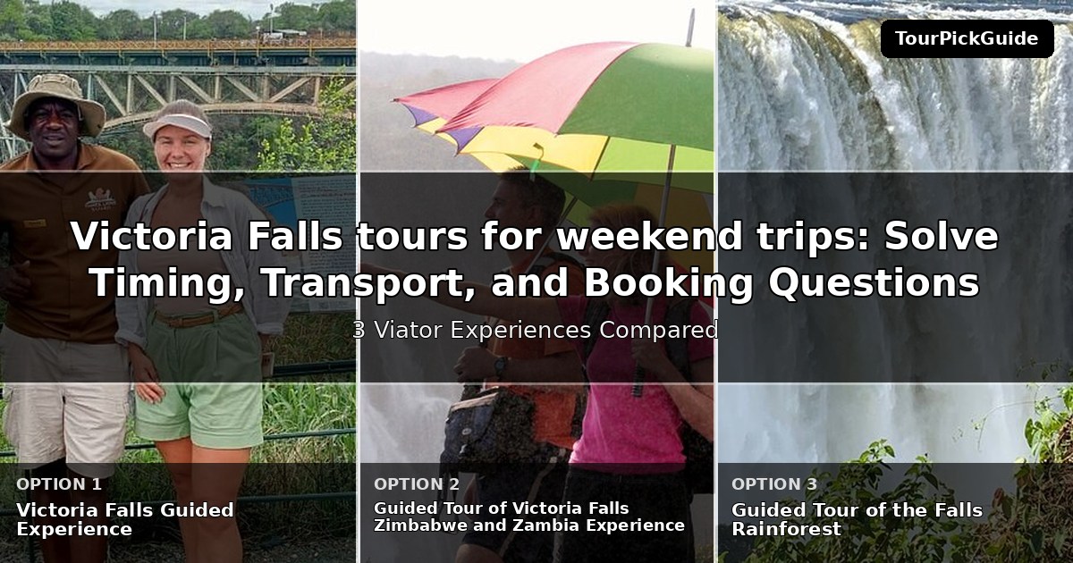 Victoria Falls tours for weekend trips – three Viator experiences compared