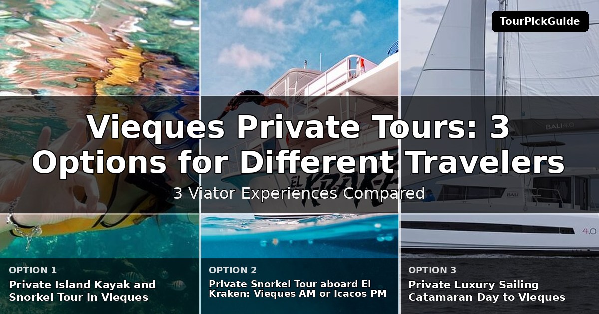 Vieques private tours – three Viator experiences compared