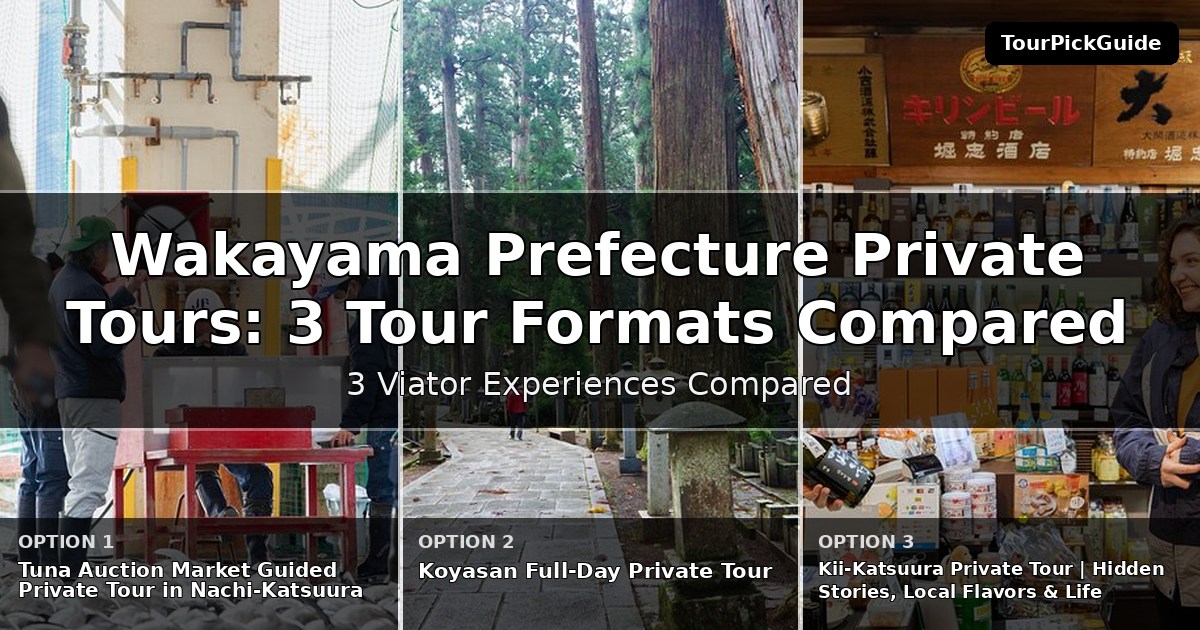 Wakayama Prefecture private tours – three Viator experiences compared
