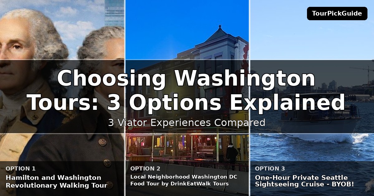 Washington tours – three Viator experiences compared