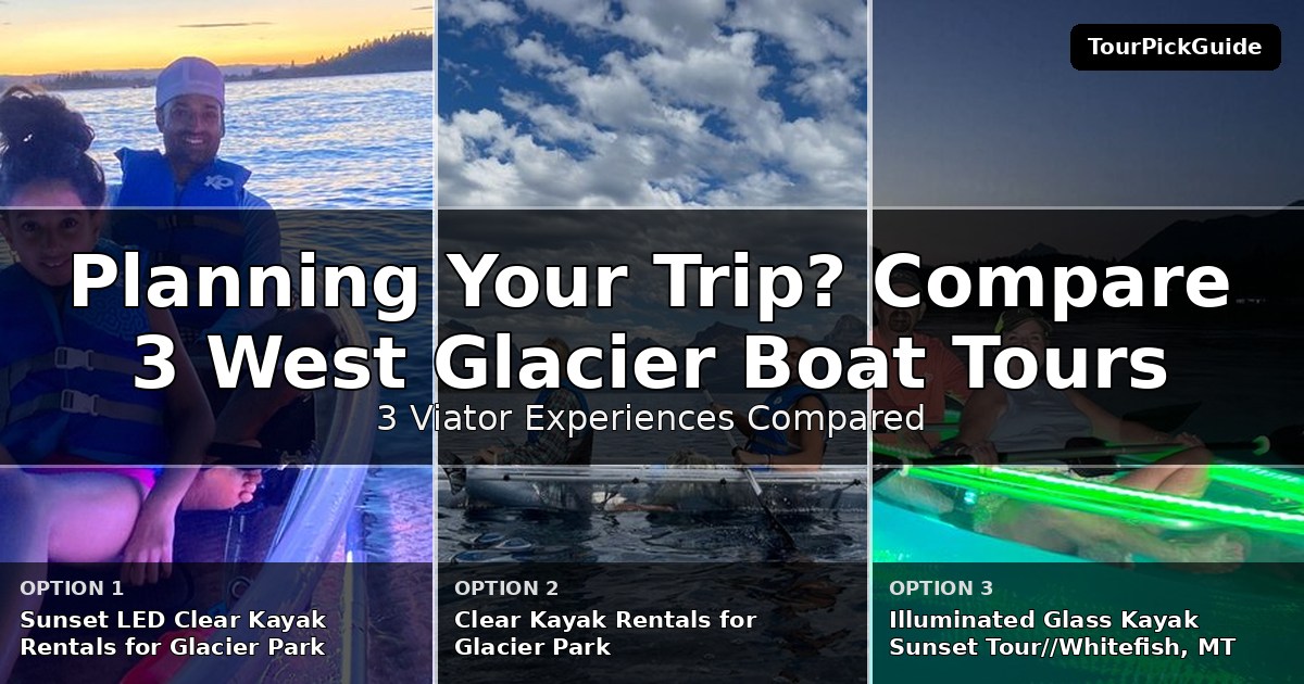 West Glacier boat tours – three Viator experiences compared