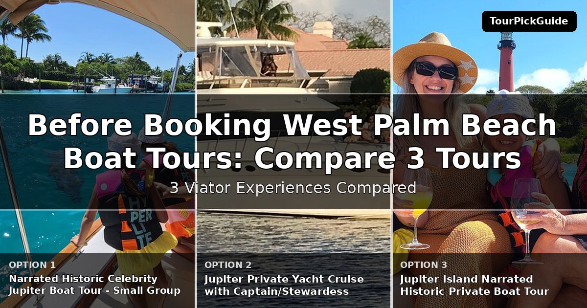 West Palm Beach boat tours – three Viator experiences compared