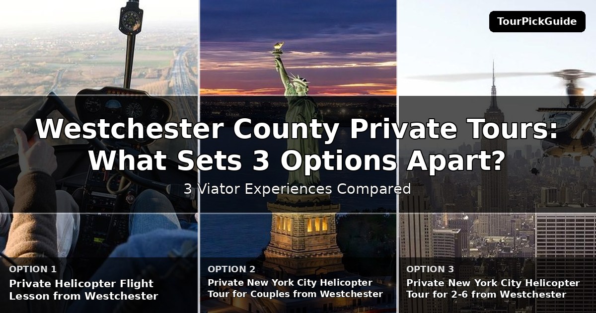 Westchester County private tours – three Viator experiences compared