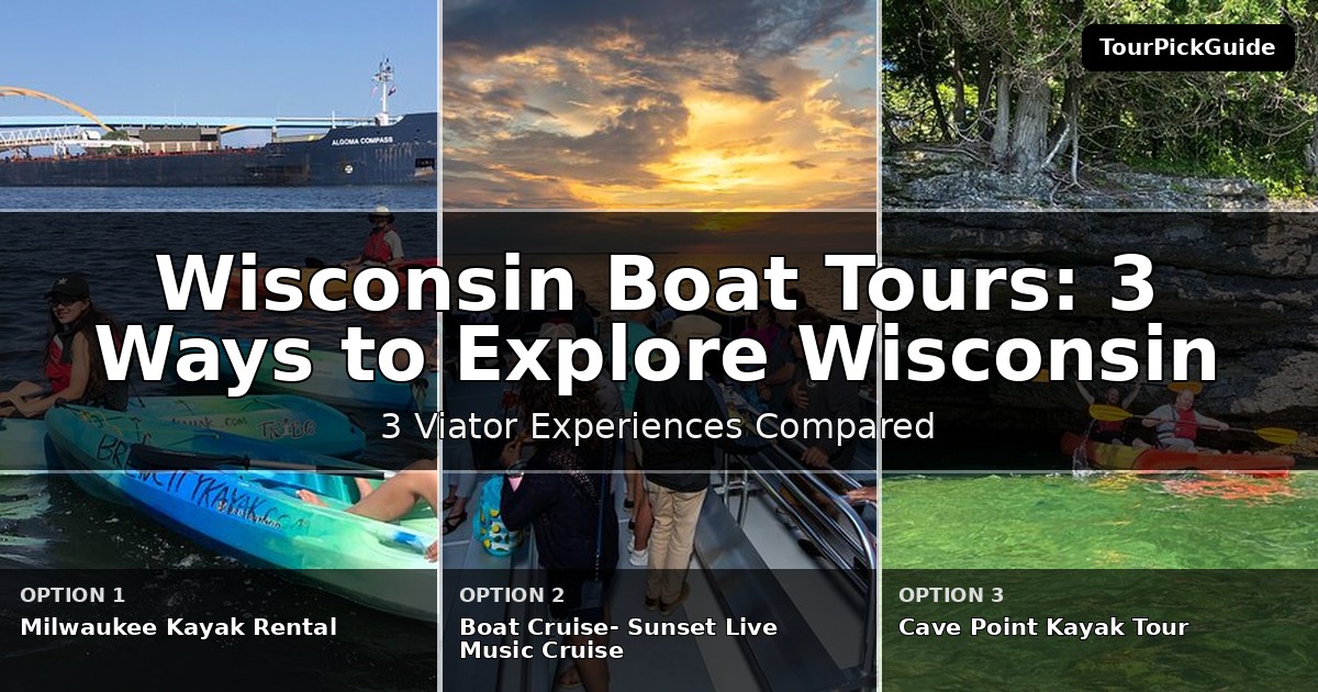 Wisconsin boat tours – three Viator experiences compared