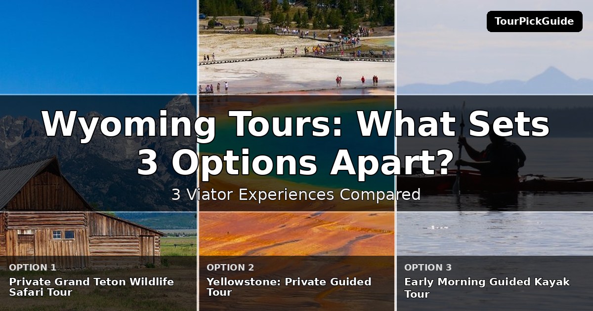 Wyoming tours – three Viator experiences compared