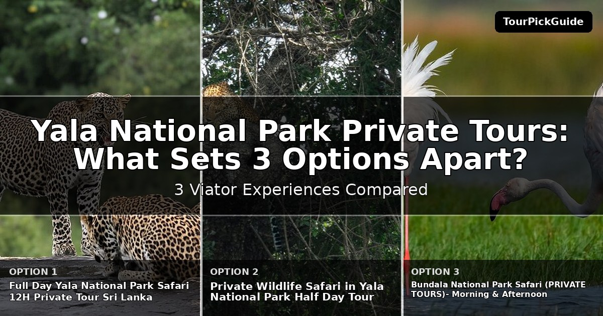 Yala National Park private tours – three Viator experiences compared